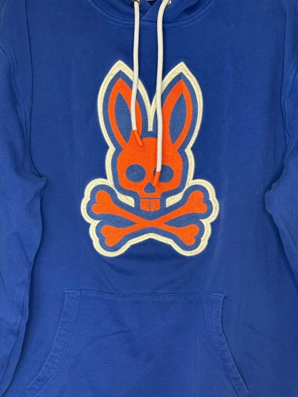 Psycho Bunny Men's Blue and Navy Hoodie